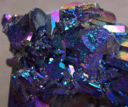 hirxeth:  mauvxne:  Cobalt Blue Magic (Chalcopyrite crystals) by cobalt123 on Flickr.  // glow //