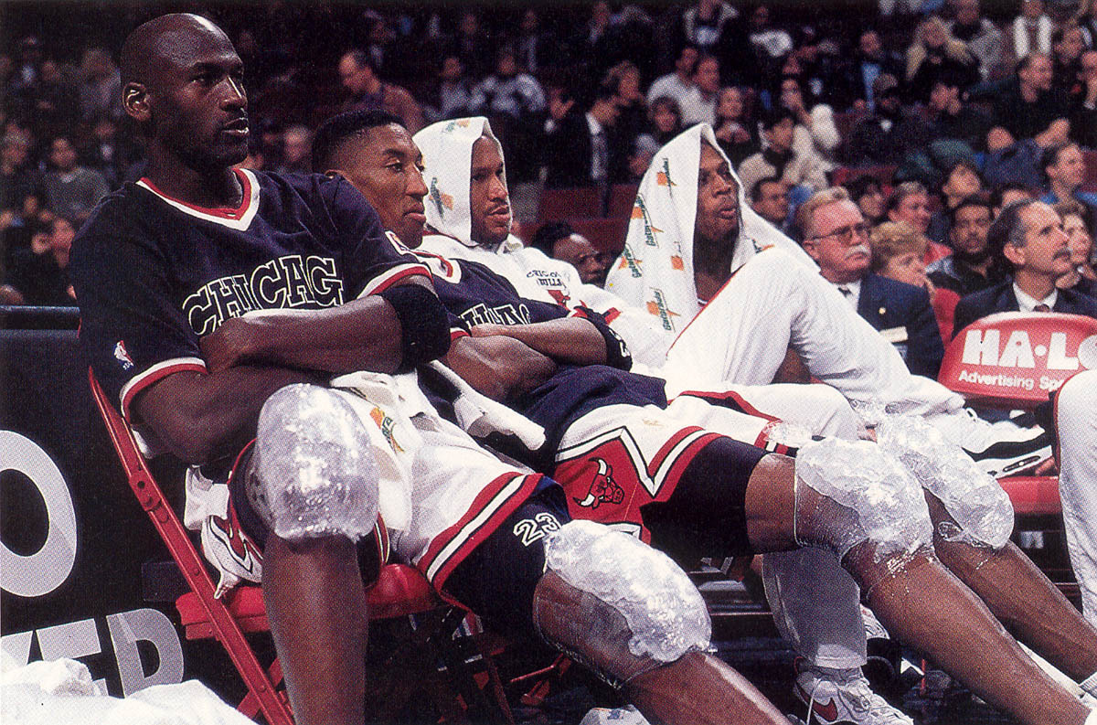 doubleclutch:MJ monday featuring Pippen, Harper and Rodman.