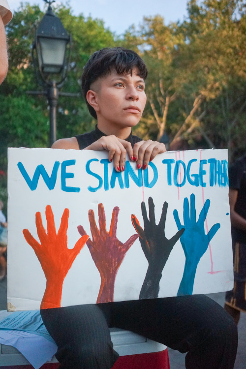 activistnyc:Rally in solidarity with #StandingRock. #NoDAPL #waterislife #protectthesacred #DakotaAc