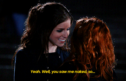 beca-mitchell:bechloe + winks | pitch perfect (2012)