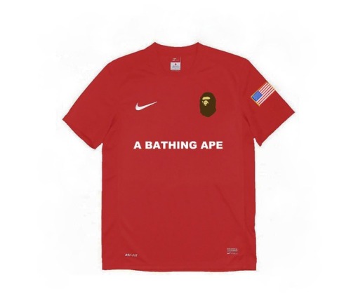 NOW AVAILABLE: Nike x A Bathing Ape jerseys on www.doartnotdrugs.co.uk (search for “jersey&rdq