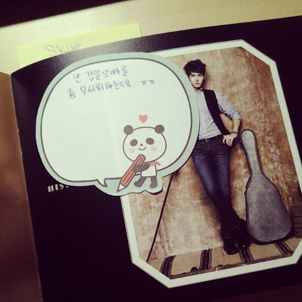 heartmindand5eoul:  오빠 미안해용ㅋㅋ t minus 3 hours to history fansign~