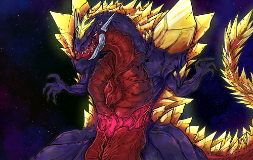 wanted to draw spacegoji from my AU since its been a while since the last time i drew em