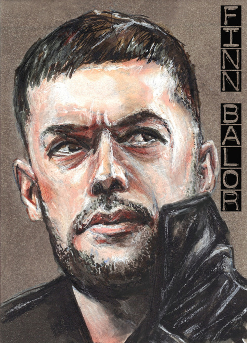 Finn Balor Copic marker sketch finished! I go the opposite way when I’m working with markers -