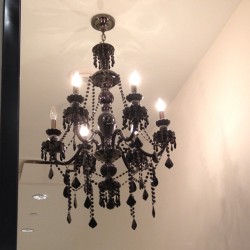 Iove! #chandelier #black #painted #love #want