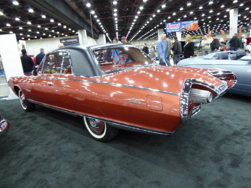 fromcruise-instoconcours:  One of my favorite sections of the Detroit Autorama featured a number of concept cars from days gone by. This particular car is one of my favorits ever built, and one I never thought I’d see in person. It’s a 1963 Chrysler