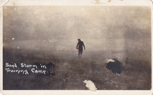 ephemeraobscura:“SANDSTORM” - a soldier with his head tilted bracing against the blowing sand during