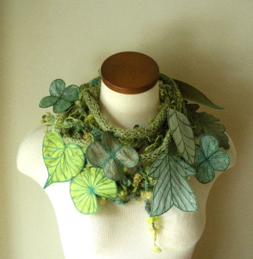 roachpatrol:whimsebox:Beautiful scarves by TheFaerieMarket on EtsyTHIS IS UPSETTINGLY LOVELYKamika t