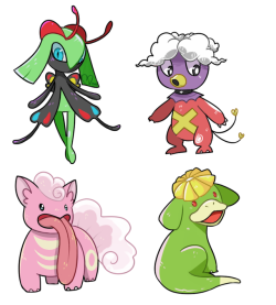 minue-art:  More Pokemon fusions but I coloured