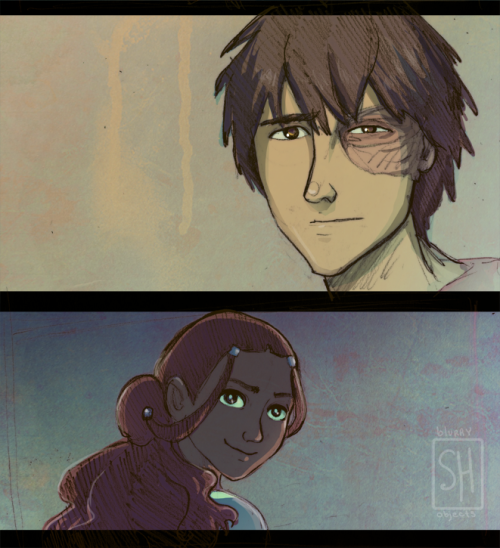 blurryobjects:Zuko & Katara! Don’t know what’s going on here. Shenanigans. 