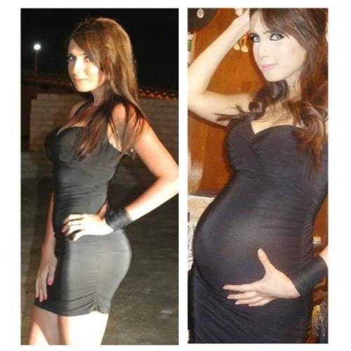 pregnantmaxim: Little black dress never fails…