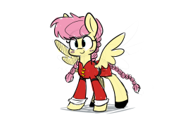 heirofrickdraws:  In Scare Master, it’s revealed that Fluttershy doodles manga. In Suited for Success, it’s revealed Fluttershy has “a freaky knowledge of sewing.” New headcanon, Fluttershy learned to sew so she could cosplay because she’s