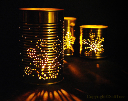 DIY Can Luminaries Tutorial and Templates from Salt Tree here. I&rsquo;ve posted other can luminarie