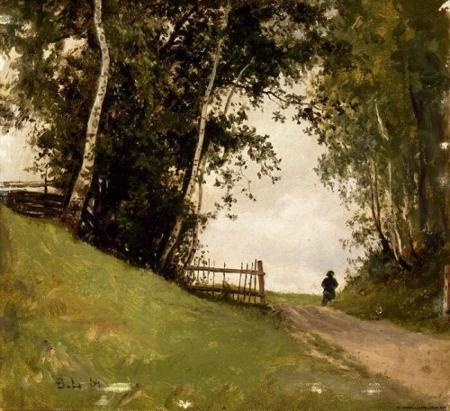 summerlilac:Landscape with Birch TreesBerndt Lindholm - 1864