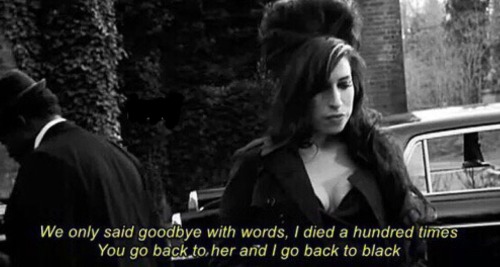 mxsiclyrics:  Amy Winehouse - Back To Black porn pictures