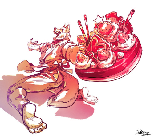 His dedication, his passion, HIS LOVE went into this cake! Won’t you try some?Shaded Work commission