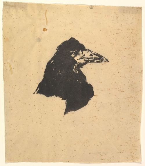 Edouard Manet, Design for the poster and cover for “The Raven” by Edgar Allan Poe, 1875. Transfer li