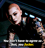liarashepards:  “Does she have a swear jar or something? Because I bet if we emptied that thing, we could afford another cruiser.” 