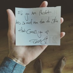 tylerknott:  “For you are perfect, and so much more than the skin that covers you up.” — 	Daily Haiku on Love by Tyler Knott Gregson #tylerknott (at tylerknott.com)