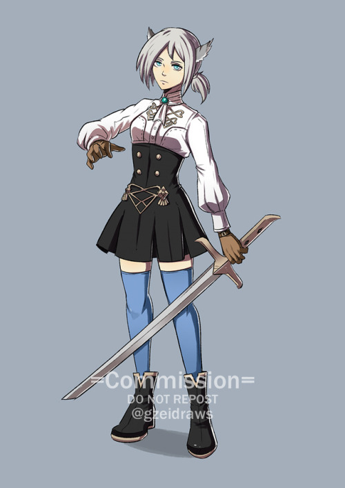 Commission for ChronoPhantom FE3H style OC !Please don’t repost unless you’re the client