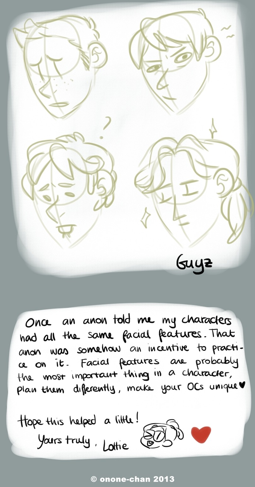 its-inimeitiel:  How I draw facial features: a tutorial.  Seems like something that