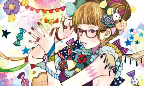 enoqi:  Art by Jununko:  i. デコラii. キャンディiii. 廻る新年iv. 飾りの少女  