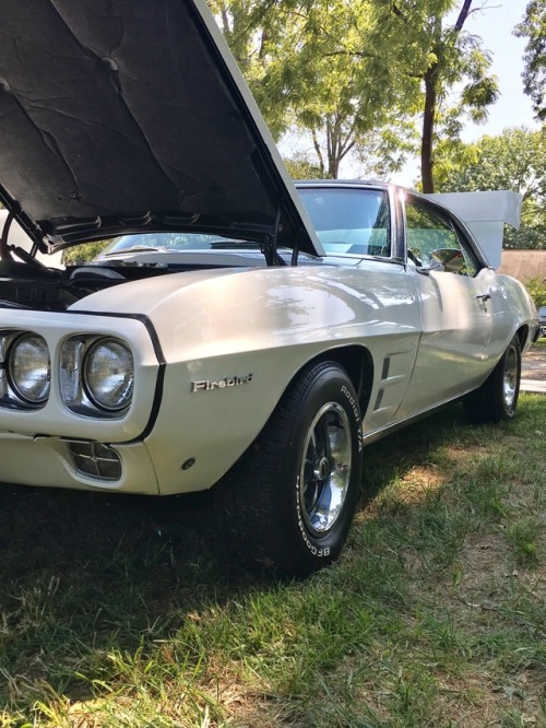 Mint condition 1969 Firebird draped in Pontiac’s “Cameo Ivory.” This car has a vin