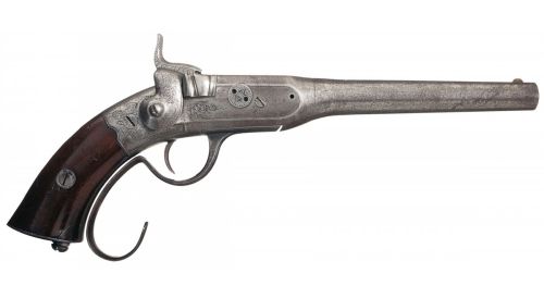 The Perry Breechloading Pistol,First produced in 1855 Perry Alonzo of Newark, New Jersey, the Perry 