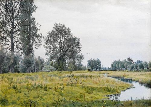 fleurdulys:River Landscape near St. Ives - William Fraser Garden