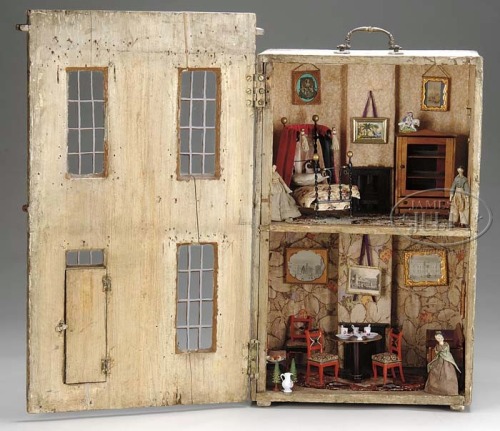 degamonal:English box-back dolls’ house, circa 1810 to 1830