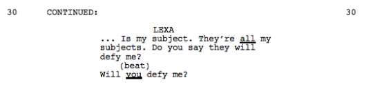 Hello, everyone! Since everyone seemed to really enjoy yesterday’s “Script to Screen” post, we’ve decided to share another pivotal scene from the episode. Episode 305, “Hakeldama”, was written by Charlie Craig.