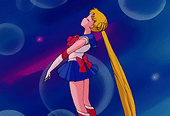 tssukino:  Usagi’s first transformation  1992 vs 2014  