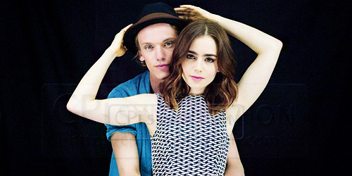 daisycallowys:  Lily Collins and Jamie Campbell Bower by Michael Muller 