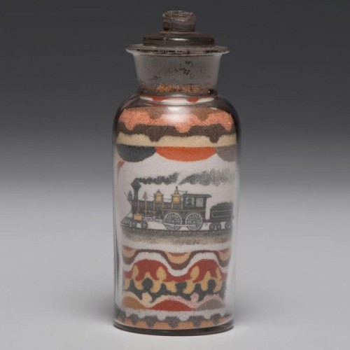Andrew Clemens(1857-1894)He packed the intricate designs into hand blown glass bottles, using just p