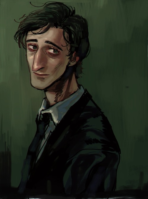 ahou-dori:adrien brodyyy sketchs