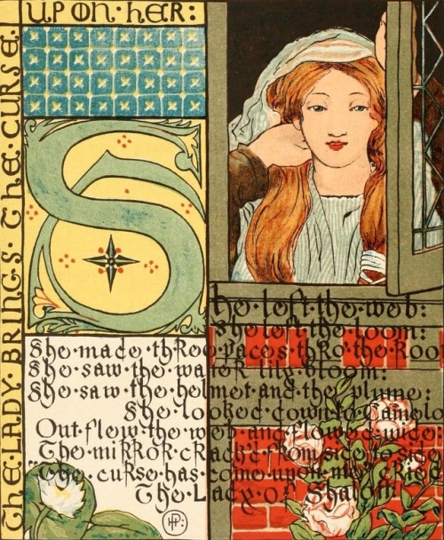 cair–paravel: The Lady of Shalott by Alfred Tennyson, illustrated by Howard Pyle (1881).