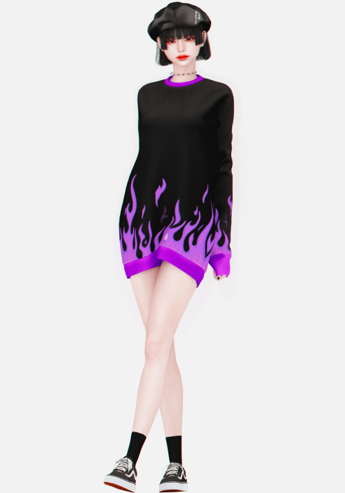 ► Crazy Oversized SweaterNew MeshAll LOD’s07 SwatchesHQ CompatibleTeen to EldersPublic Release on Se