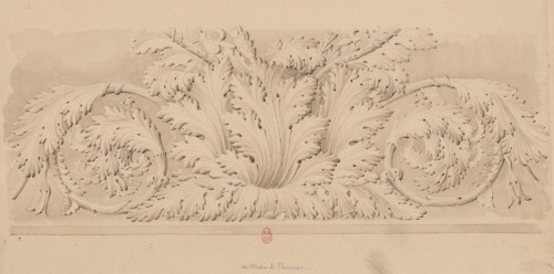 Art by Pierre-François-Henry Labrouste.(1801-1875).French architect.Source : BnF.