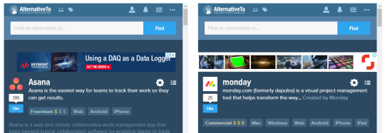 alternativeto.net asana vs monday.com screenshot