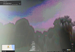 stallio:  spent about an hour cruising through that glitch town on google street view last night. usually street view glitches are fleeting, isolated things, but this one goes for miles and miles! and the data is from 2007! 