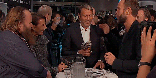 Mads Mikkelsen And His Kaecilius Doll At CPH Pix.