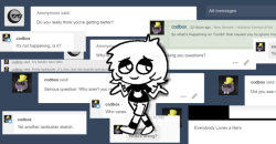 n0nrealist: teckworks:  nuclearmime:  newtypehero: Whatever, kid. I was originally going to reblog your “art” because I wanted to be nice but I noticed something was off. Lo and behold you’re just some attention hungry dickhead who harasses my