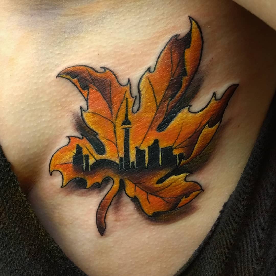 20 Maple Leaf Tattoos Express What Truly Lies In Your Heart