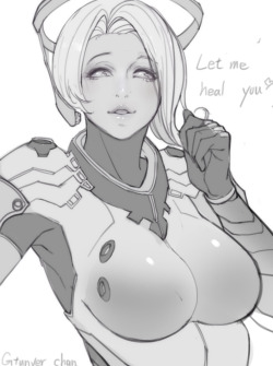 gtunver:  overwatch mercy  working in process 