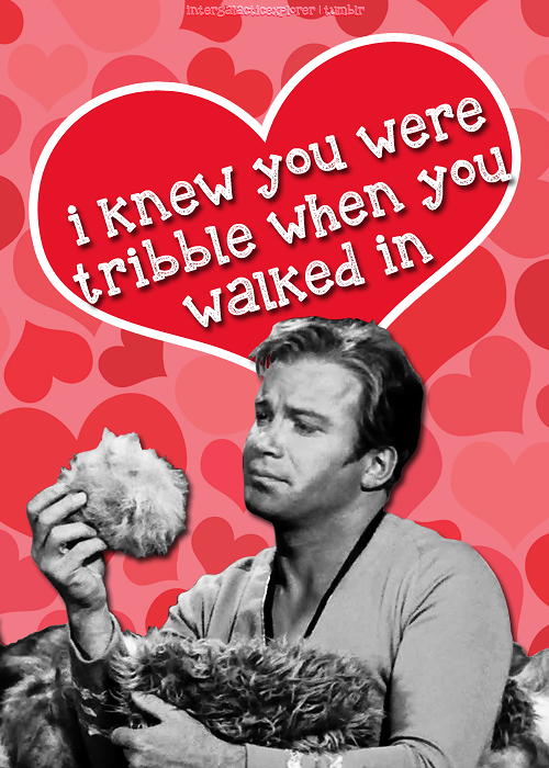 The crew of the USS Enterprise wishes you a happy Valentine’s Day!Credits for Uhura