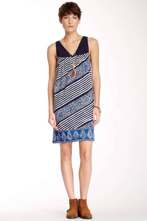 Lucky Brand Stripe Crochet DressShop for more like this on Wantering!