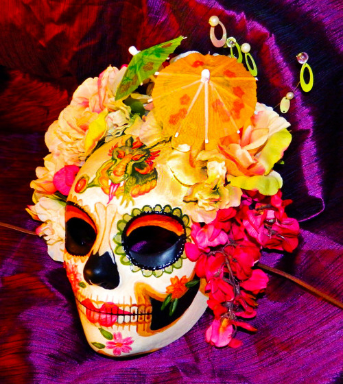 Masquefaire - Geisha Day of the Dead Wedding Mask