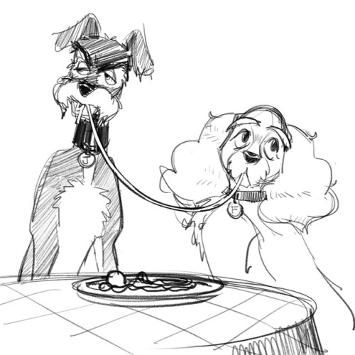 gardendraws:In my delirium i looked at lady and the tramp and thought “OBVIOUSLY IT IS VA