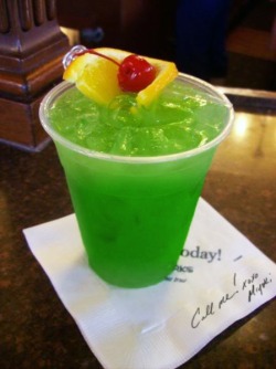 itspartyrehab:  Liquid Marijuana Ingredients &amp; Measurements: &frac12; oz. Spiced rum &frac12; oz. Blue Curacao &frac12; oz. Coconut Rum &frac12; oz. Midori Pineapple Juice 1 splash Sweet &amp; Sour mix Instructions:Put all measured ingredients in