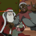 niftyp:geekfury25:A Huey Freeman ChristmasBeam on Santa head😂